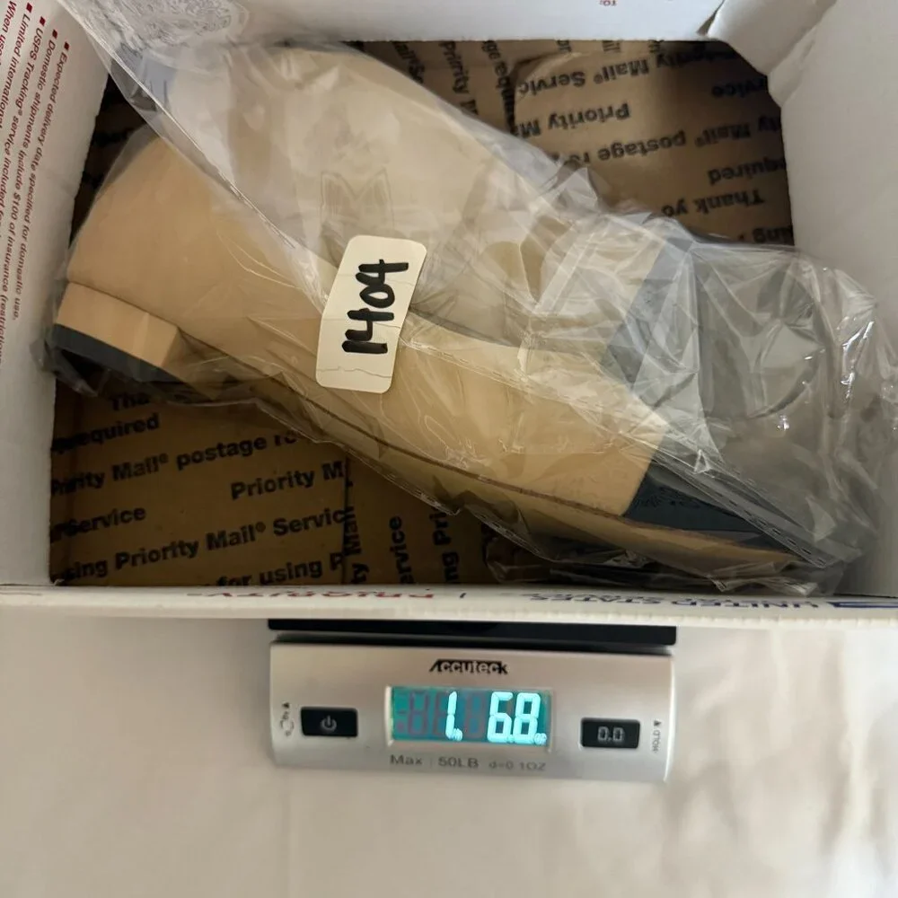 Designer Inspired Beige & Black Cap Toe Ballerina Flats Size 40 (US 9) old money - Picture 12 of 12